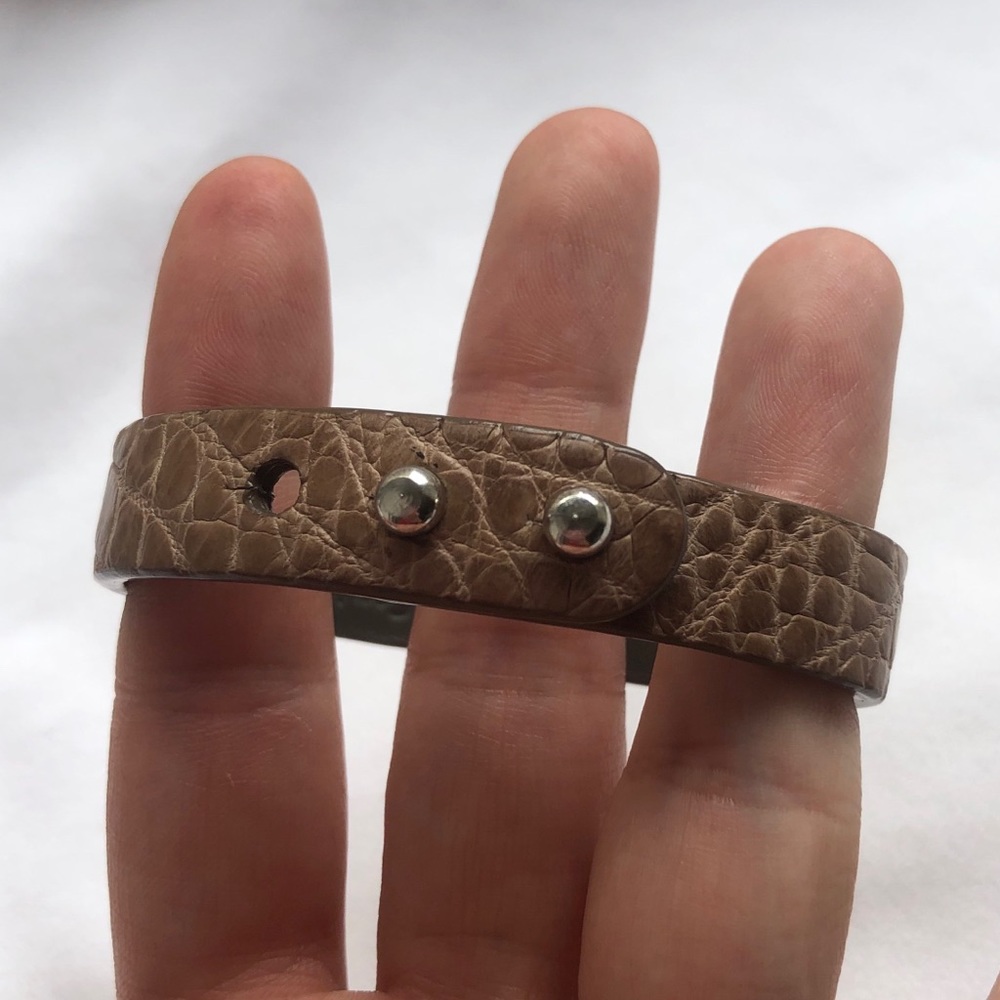 Crocodile Tan Bracelet